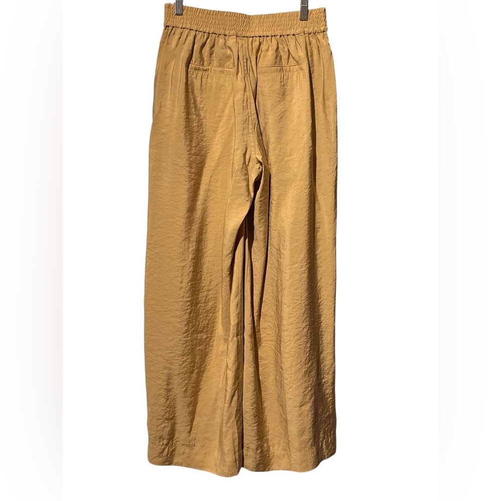 NWT For The Republic Tan Elastic Waist Wide Leg Pants Size Medium - Picture 2 of 14
